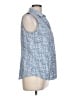 Talbots Blue Sleeveless Button-Down Shirt Size 10 - photo 4