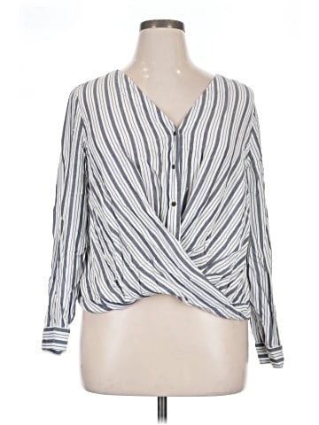 a.n.a. A New Approach Long Sleeve Blouse (view 1)