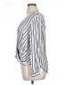 a.n.a. A New Approach 100% Rayon Stripes Silver Long Sleeve Blouse Size XL - photo 5