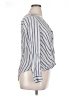a.n.a. A New Approach 100% Rayon Stripes Silver Long Sleeve Blouse Size XL - photo 4