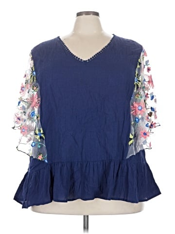Suzanne Betro 3/4 Sleeve Blouse (view 1)