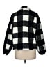 Ann Taylor LOFT 100% Polyester Checkered-gingham Black Fleece Size M - photo 2
