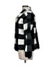Ann Taylor LOFT 100% Polyester Checkered-gingham Black Fleece Size M - photo 5