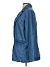 American Eagle Outfitters Solid Blue Denim Jacket Size S - photo 5