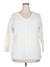 Lane Bryant 100% Polyester White Pullover Sweater Size 18 - 20 Plus - photo 1