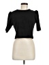 T Tahari Solid Black Short Sleeve Turtleneck Size M - photo 1