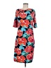 Alex Marie Print Red Casual Dress Size M - photo 1