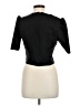 T Tahari Solid Black Short Sleeve Turtleneck Size M - photo 2