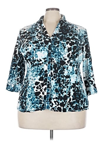 Apt. 9 3/4 Sleeve Button-Down Shirt (view 1)