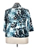 Apt. 9 Animal Print Teal 3/4 Sleeve Button-Down Shirt Size 3X (estimated) - photo 2