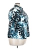 Apt. 9 Animal Print Teal 3/4 Sleeve Button-Down Shirt Size 3X (estimated) - photo 4