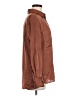 MNG 100% Polyester Solid Brown Long Sleeve Blouse Size M - photo 4