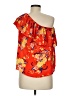 Lily White 100% Polyester Orange Kimono Size M - photo 2