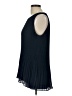 CATHERINE Catherine Malandrino 100% Polyester Blue Sleeveless Blouse Size L - photo 5
