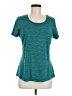 Marika Teal Short Sleeve Top Size M - photo 1