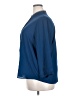 Ann Taylor 100% Polyester Blue 3/4 Sleeve Blouse Size XXL - photo 5