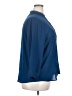 Ann Taylor 100% Polyester Blue 3/4 Sleeve Blouse Size XXL - photo 4