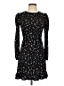 MNG Floral Black Casual Dress Size 4 - photo 1