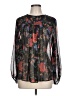 Maeve 100% Polyester Black Long Sleeve Blouse Size L (petite) - photo 1