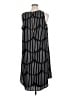 Apt. 9 100% Polyester Stripes Black Casual Dress Size 1X - photo 2