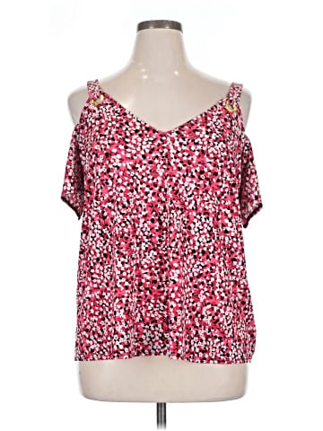MICHAEL Michael Kors Short Sleeve Blouse (view 1)