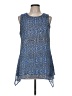 Fever 100% Polyester Blue Sleeveless Blouse Size M - photo 1
