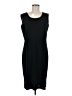 MING WANG Solid Black Casual Dress Size M - photo 1