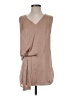 Left Coast by Dolan 100% Polyester Tan Sleeveless Blouse Size S - photo 1