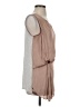 Left Coast by Dolan 100% Polyester Tan Sleeveless Blouse Size S - photo 4