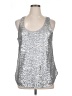Gap 100% Nylon Silver Sleeveless Top Size XL - photo 1