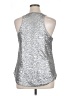 Gap 100% Nylon Silver Sleeveless Top Size XL - photo 2