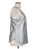 Gap 100% Nylon Silver Sleeveless Top Size XL - photo 4