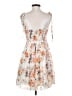 Simplee 100% Polyester Floral Orange Cocktail Dress Size S - photo 2