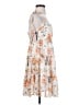 Simplee 100% Polyester Floral Orange Cocktail Dress Size S - photo 4