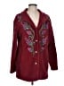 Bob Mackie 100% Polyester Burgundy Coat Size L - photo 1