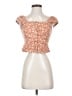 Rewind Orange Short Sleeve Top Size S - photo 1