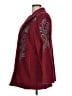 Bob Mackie 100% Polyester Burgundy Coat Size L - photo 5
