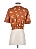 June & Hudson 100% Polyester Brown Short Sleeve Blouse Size S - photo 2