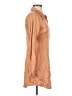 Missguided Tan 3/4 Sleeve Button-Down Shirt Size 2 - photo 4