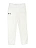 Under Armour 100% Polyester White Track Pants Size 7 - photo 1