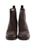 Crown Vintage 100% Leather Color Block Solid Brown Ankle Boots Size 10 - photo 2
