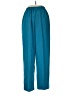 Unbranded 100% Polyester Color Block Teal Casual Pants Size M (petite) - photo 2