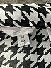 Mlle Gabrielle Houndstooth Silver 3/4 Sleeve Blouse Size M - photo 4