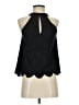 Aqua Black Sleeveless Blouse Size S - photo 1