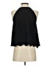 Aqua Black Sleeveless Blouse Size S - photo 2