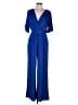 Solid Solid Blue Jumpsuit Size 2X - photo 1