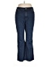 Chico's Chevron-herringbone Blue Jeans Size Lg (2.5) - photo 1