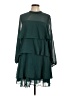 Zara 100% Polyester Green Cocktail Dress Size L - photo 1