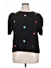 Shein Curve Hearts Black Short Sleeve Top Size 16 Plus (2) - photo 1