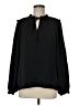 Knox Rose 100% Recycled Polyester Black Long Sleeve Blouse Size M - photo 1